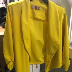 Hybrid yellow blazer jacket